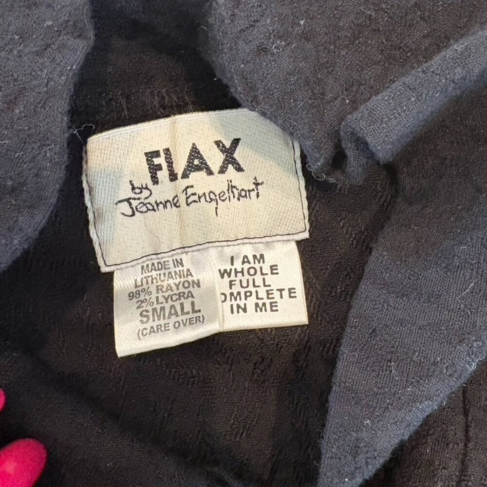 ** Flax by Jeanne Engelhart Long Sleeve rayon Blouse Small - Picture 7 of 9